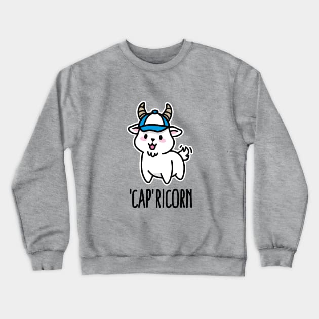 Cap ricorn Capricorn funny baseball cap zodiac sign Crewneck Sweatshirt by LaundryFactory